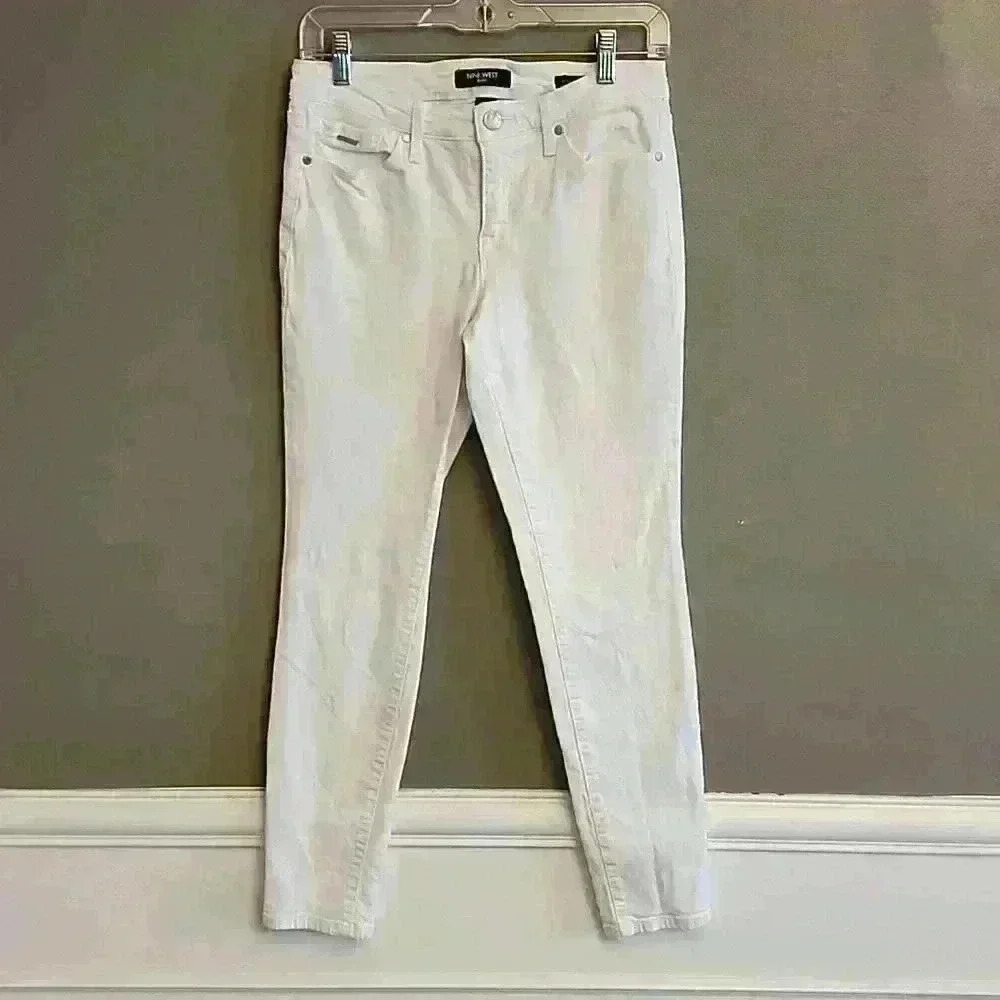 Nine West White Denim Skinny Jean